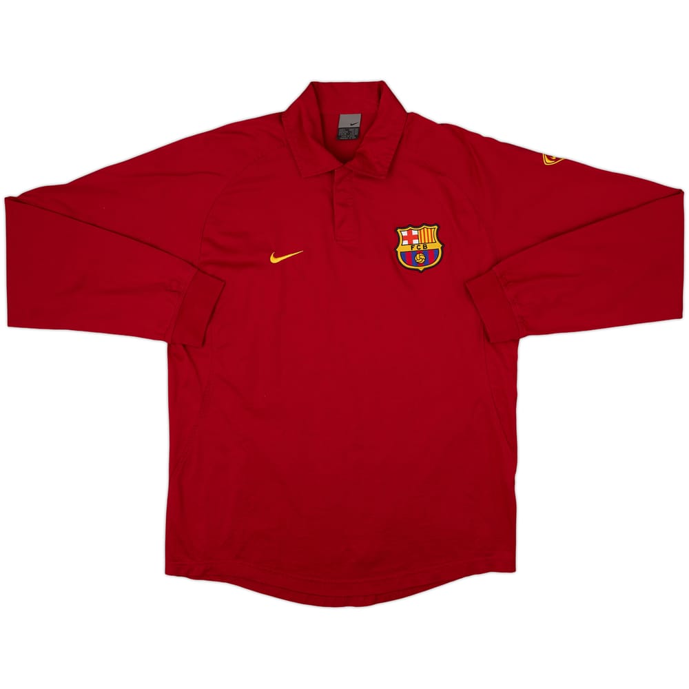 2004-05 Barcelona Nike Polo L/S Shirt - 10/10 - (L)