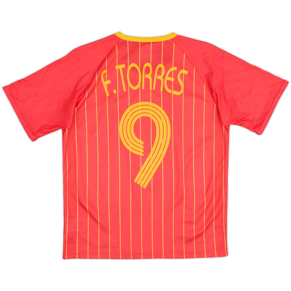 Camiseta básica de local de España 2006-08 F.Torres #9 - 10/10 - (S)