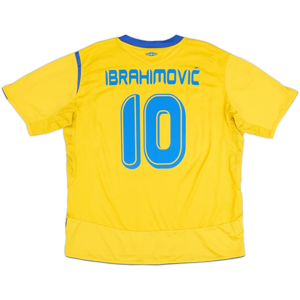2005-06 Sweden Home Shirt Ibrahimovic #10 - 8/10 - (XL)