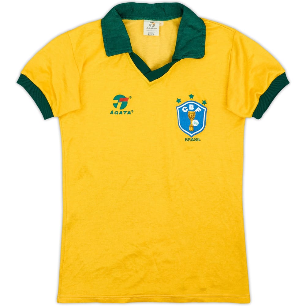 1985-88 Brazil Home Shirt - 9/10 - (7-8 Years)