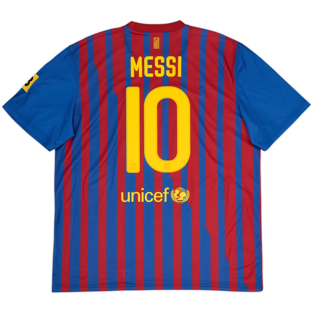 2011-12 Barcelona Basic Home Shirt Messi #10 - 6/10 - (XL)