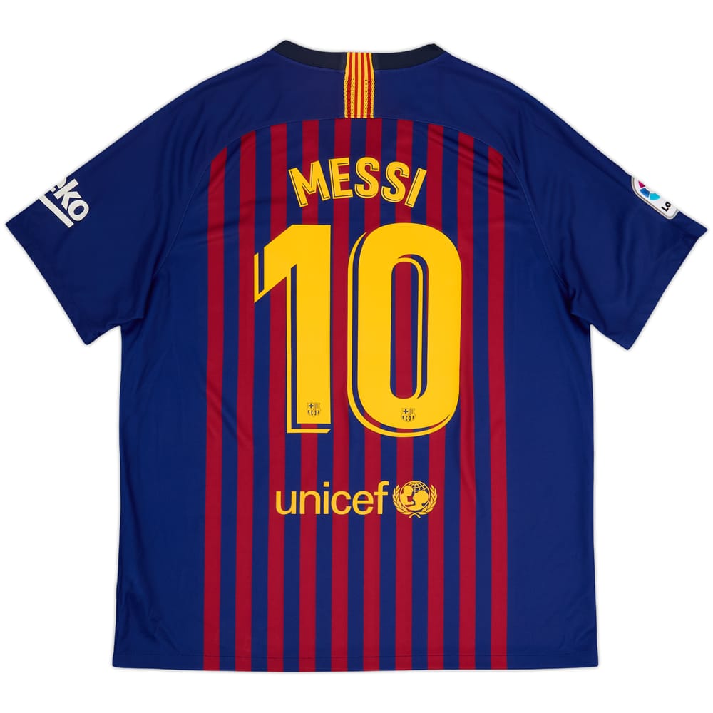 2018-19 Barcelona Local Camiseta Messi #10 - 8/10 - (XL)