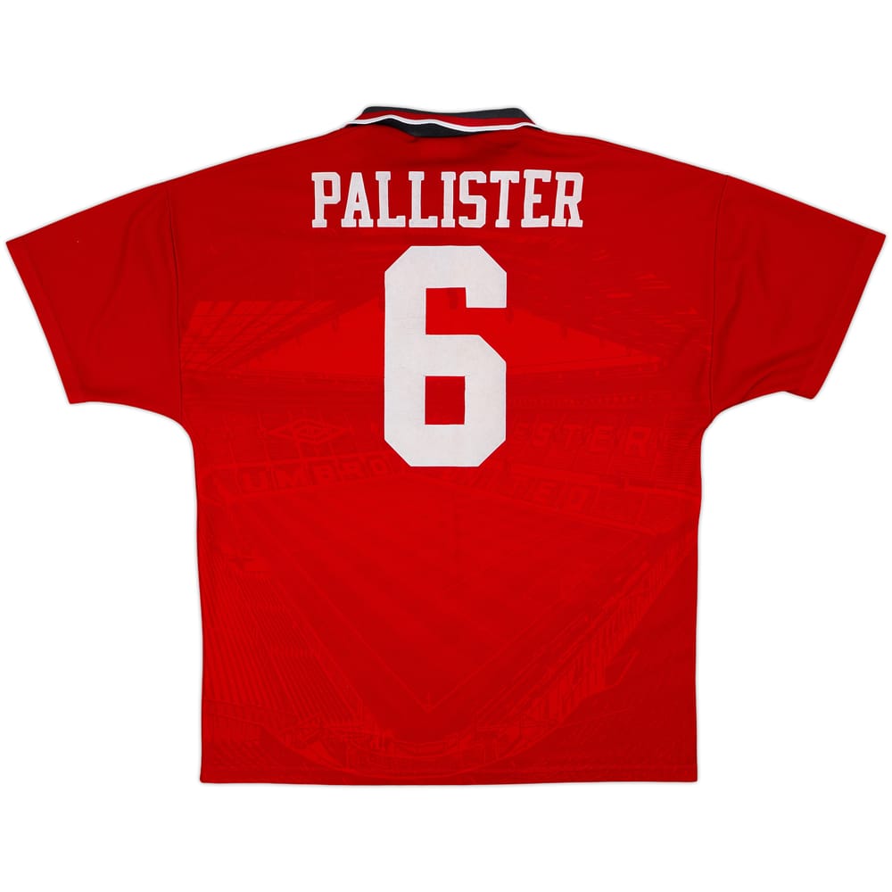 Camiseta de local del Manchester United 1994-96 Pallister #6 - 6/10 - (L)