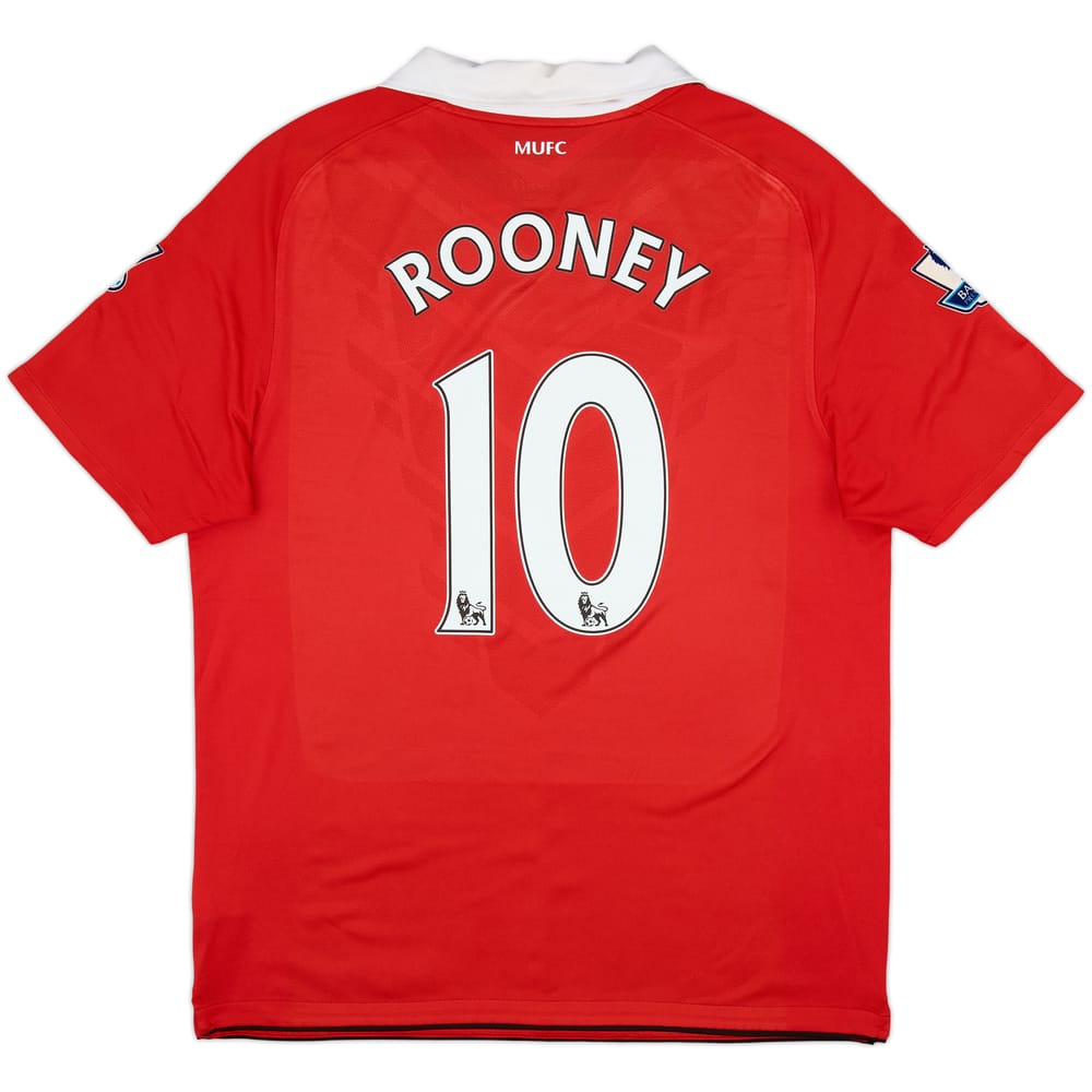 2010-11 Manchester United Home Shirt Rooney #10 - 8/10 - (L)