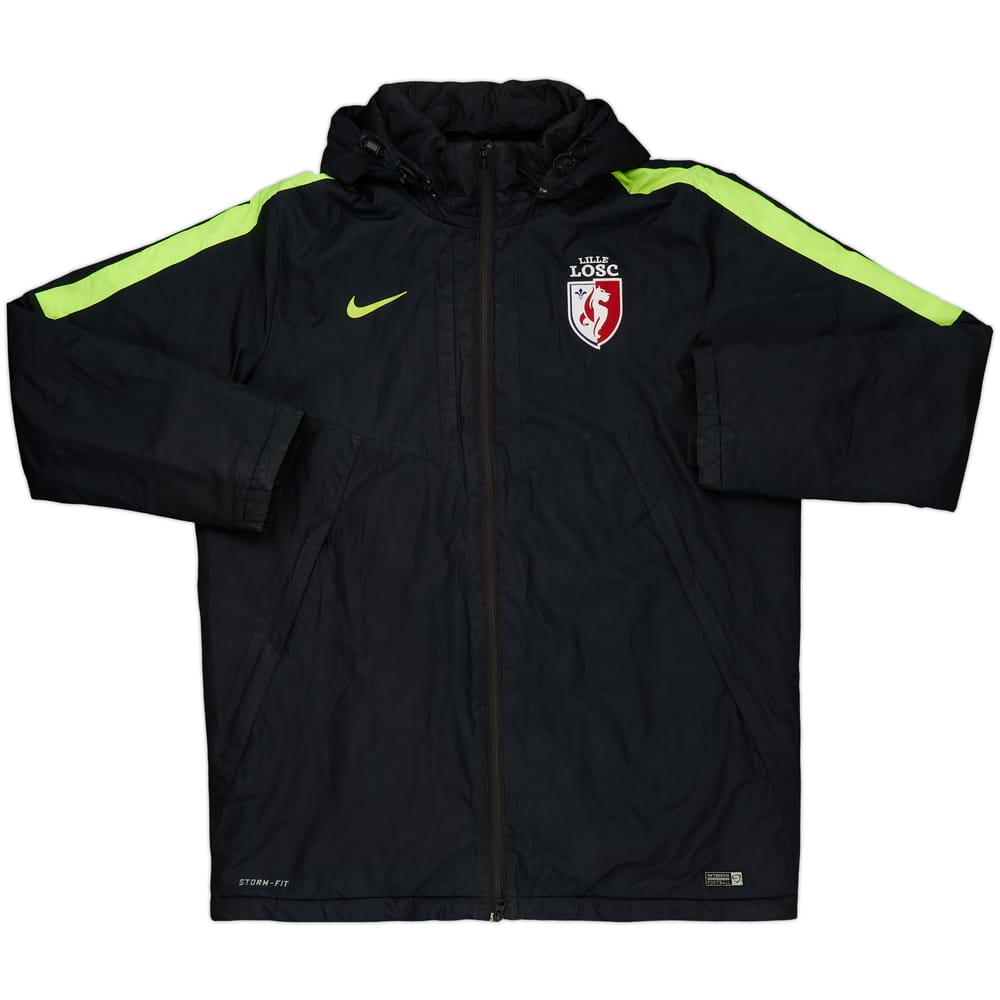 2015-16 Lille Nike Abrigo acolchado de banquillo - 7/10 - (XL)