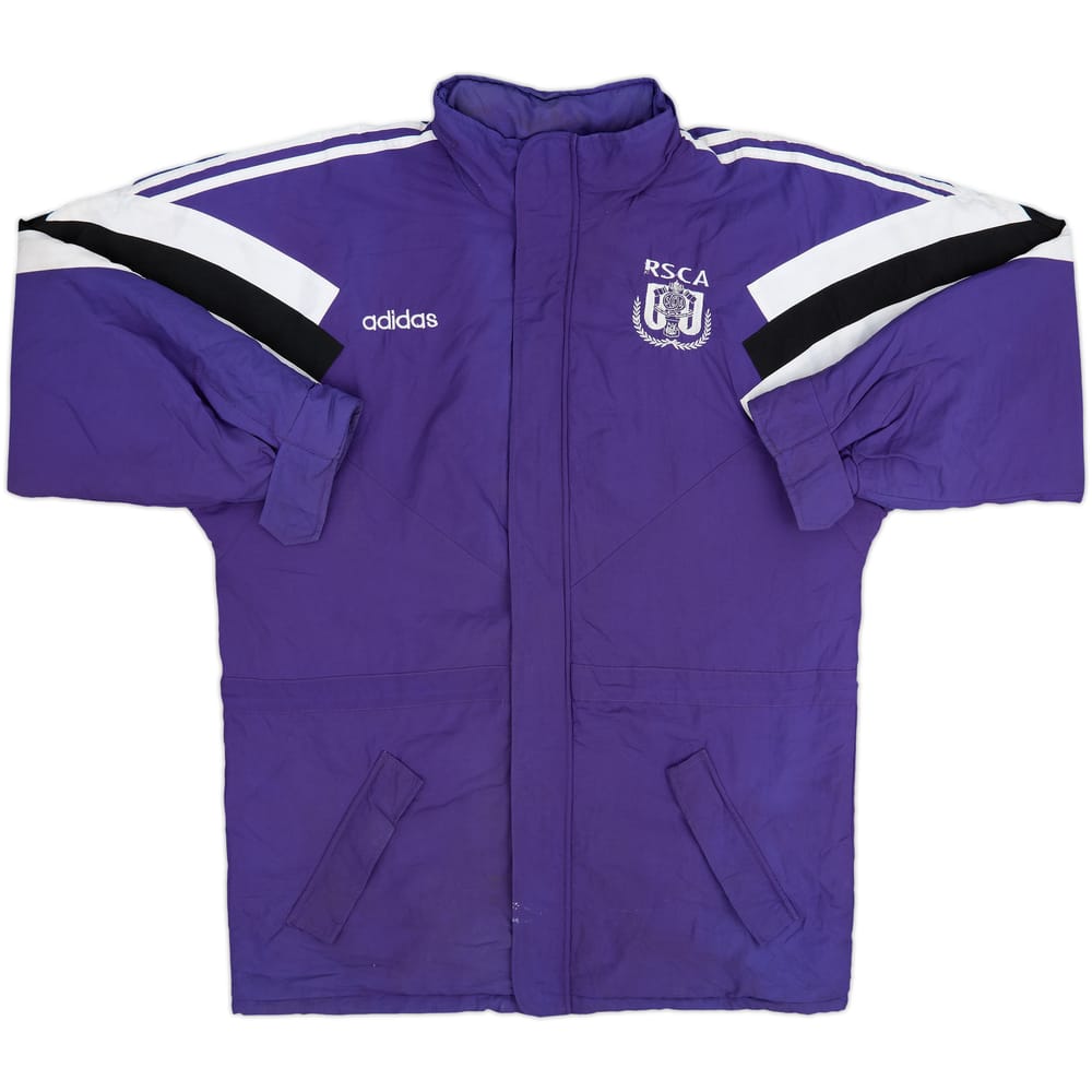 1996-97 Anderlecht adidas Padded Bench Coat - 8/10 - (M/L)