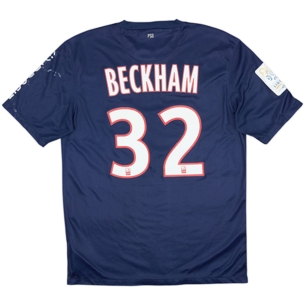 2012-13 Paris Saint-Germain Home Shirt Beckham #32 - 4/10 - (M)