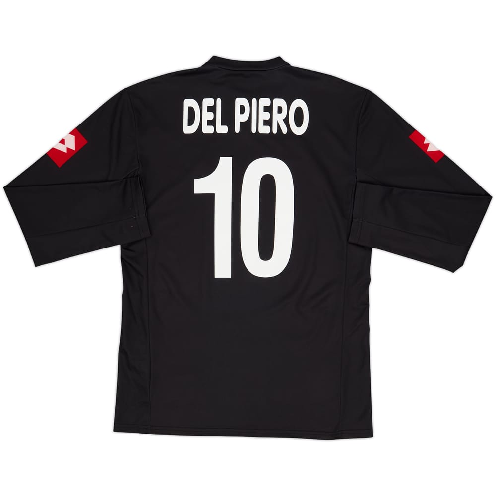 Camiseta de visitante de manga larga del Juventus CL 2001-02 Del Piero #10 - 8/10 - (L)