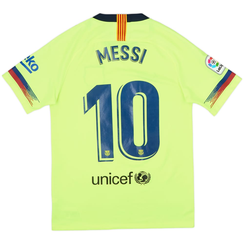 2018-19 Barcelona Away Shirt Messi #10 - 7/10 - (S)