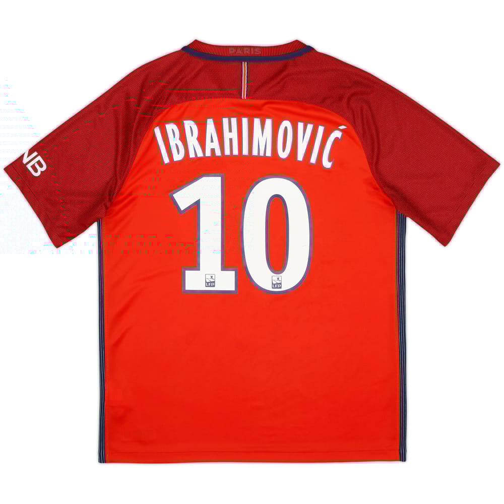 2016-17 Paris Saint-Germain Away Shirt Ibrahimovic #10 - 7/10 - (M)