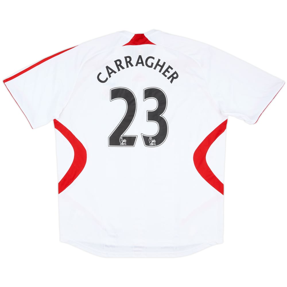 Camiseta de visitante del Liverpool 2007-08 Carragher #23 - 5/10 - (XXL)