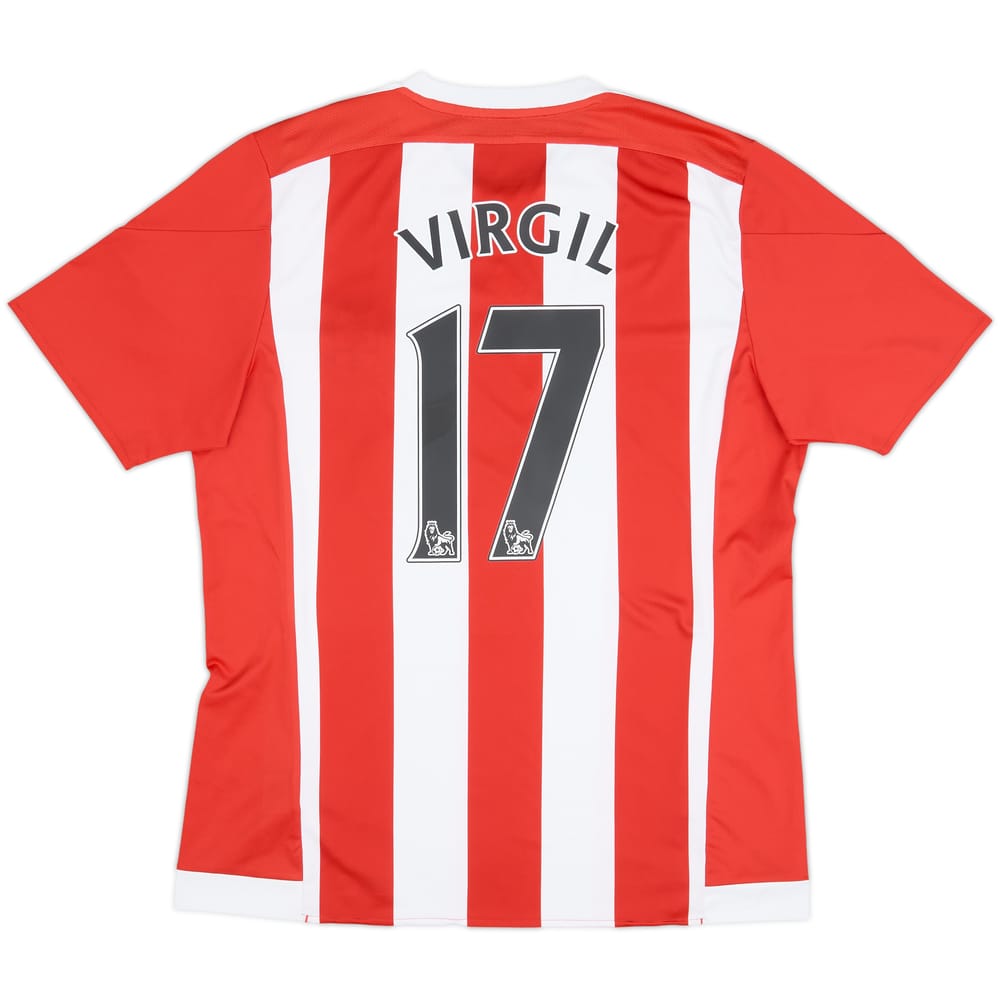 2015-16 Southampton Home Shirt Virgil #17 - 8/10 - (L)