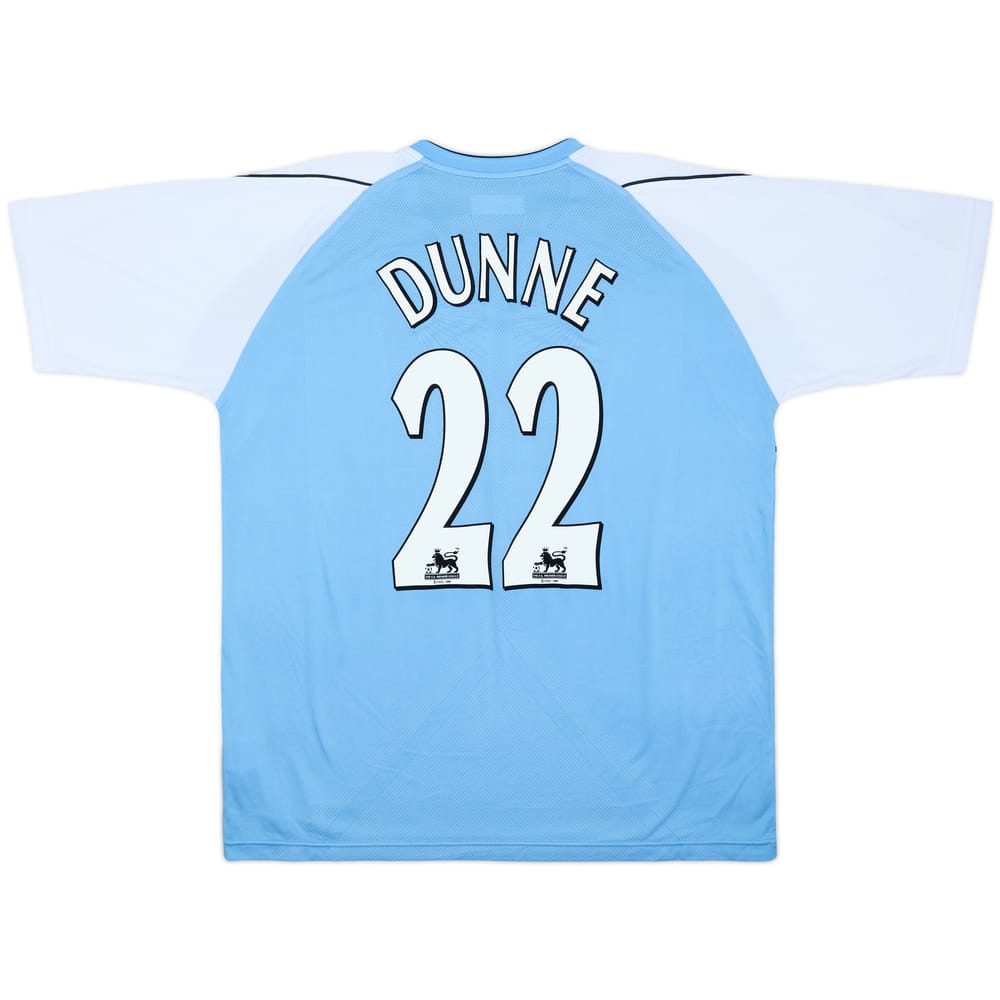 Camiseta de local del Manchester City 2006-07 Dunne #22 - 8/10 - (XL)