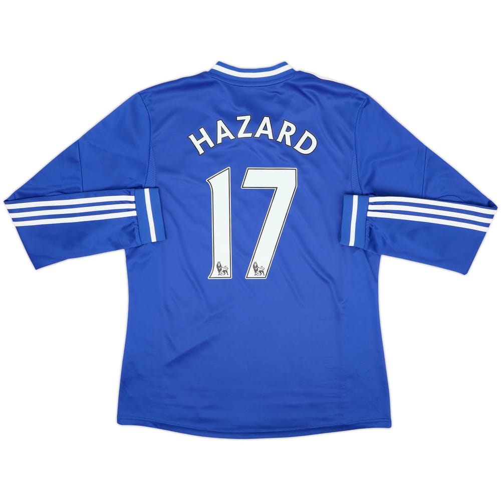 Camiseta de local de manga larga del Chelsea 2013-14 Hazard #17 - 8/10 - (L)