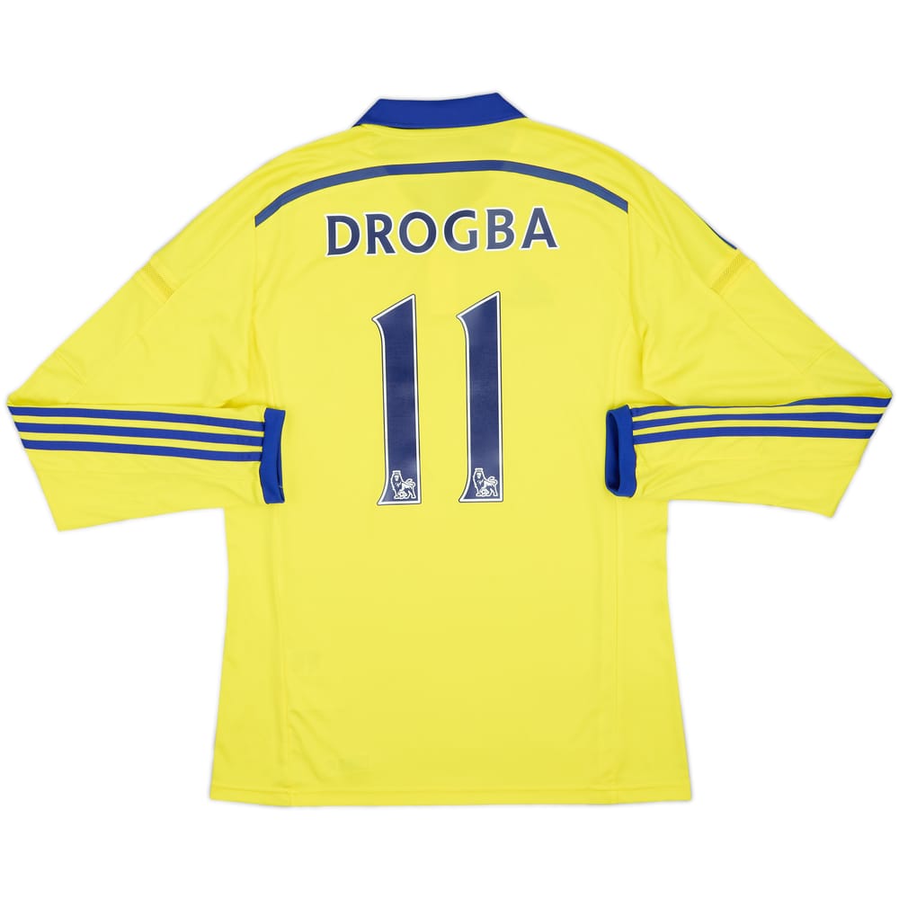 2014-15 Chelsea Away L/S Shirt Drogba #11 - 6/10 - (M)
