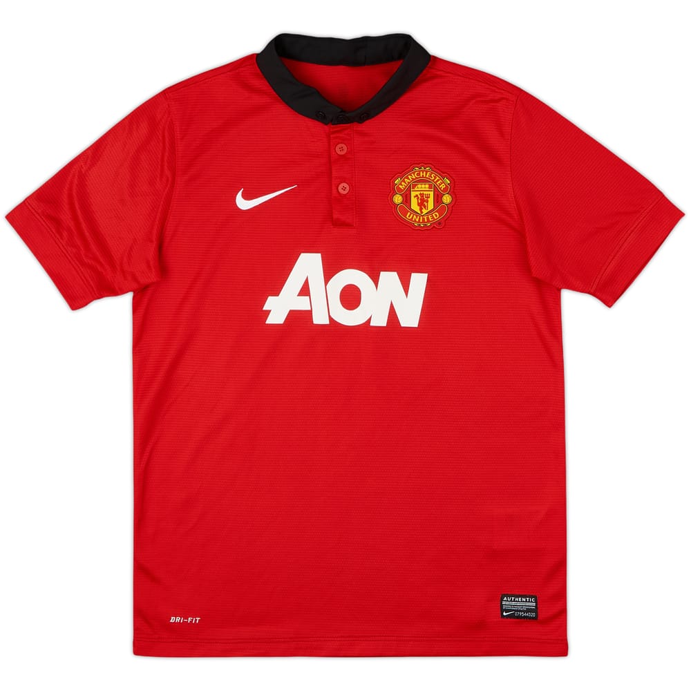 2013-14 Manchester United Home Shirt - 8/10 - (L.Boys)