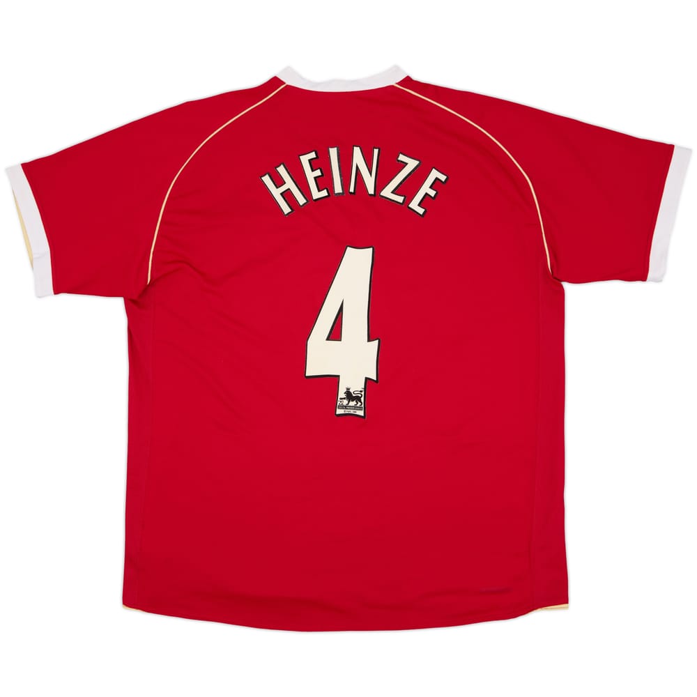Camiseta de local del Manchester United 2006-07 Heinze #4 - 7/10 - (XXL)