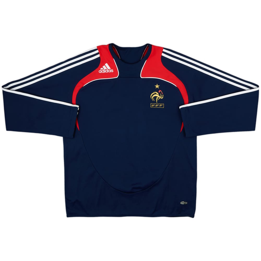 2007-08 France adidas Sweat Top - 8/10 - (M/L)
