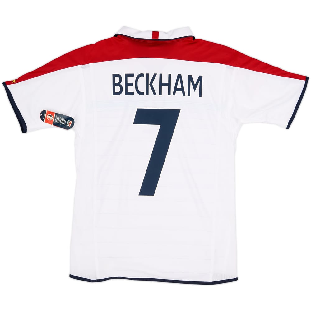 2003-05 England Home Shirt Beckham #7 (S)
