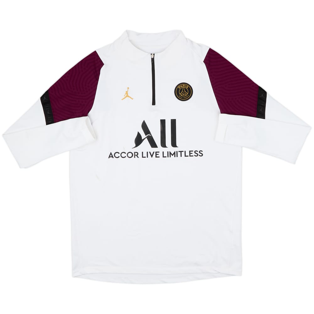 Top de entrenamiento con cierre de 1/4 Jordan del Paris Saint-Germain 2020-21 - 7/10 - (L)