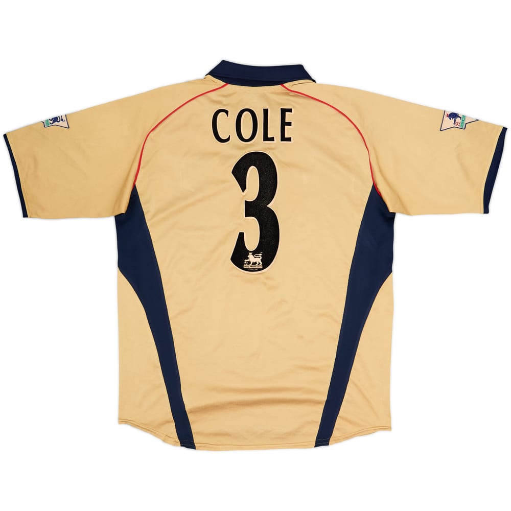 Camiseta de visitante del Arsenal 2001-02 Cole #3 - 4/10 - (L)