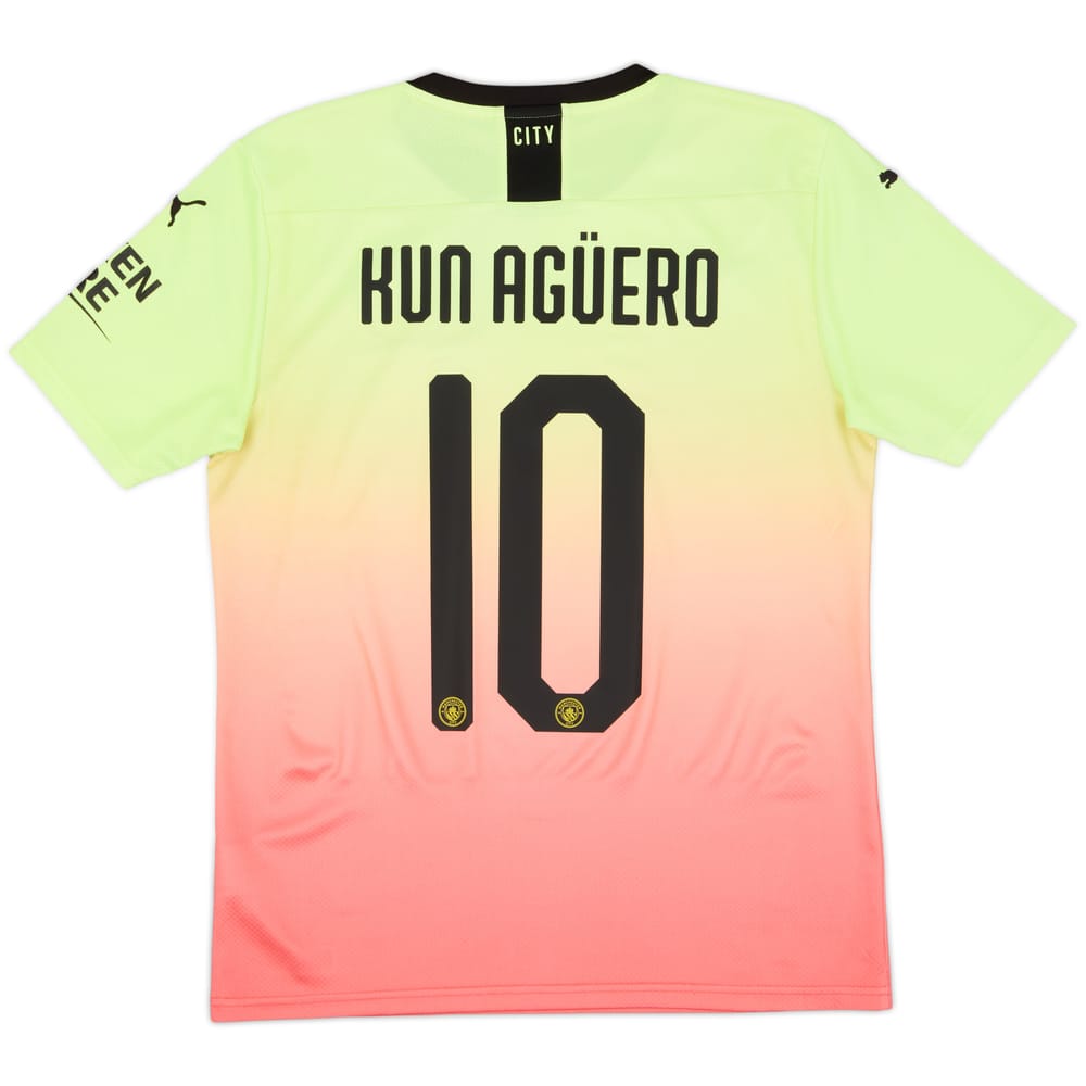 2019-20 Manchester City Third Shirt Kun Aguero #10 - 9/10 - (S)