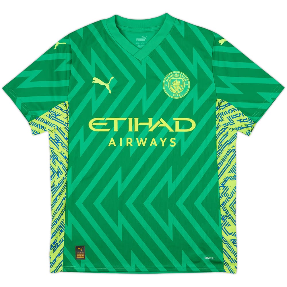 2023-24 Manchester City GK S/S Shirt - 10/10 - (XL.Boys)
