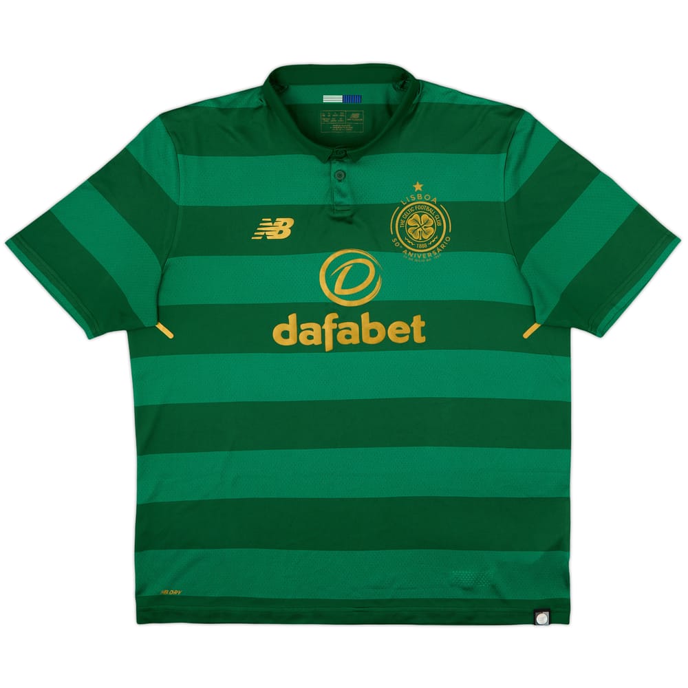2017-18 Celtic 'Lisbon Lions 50th Anniversary' Away Shirt - 8/10 - (XL)