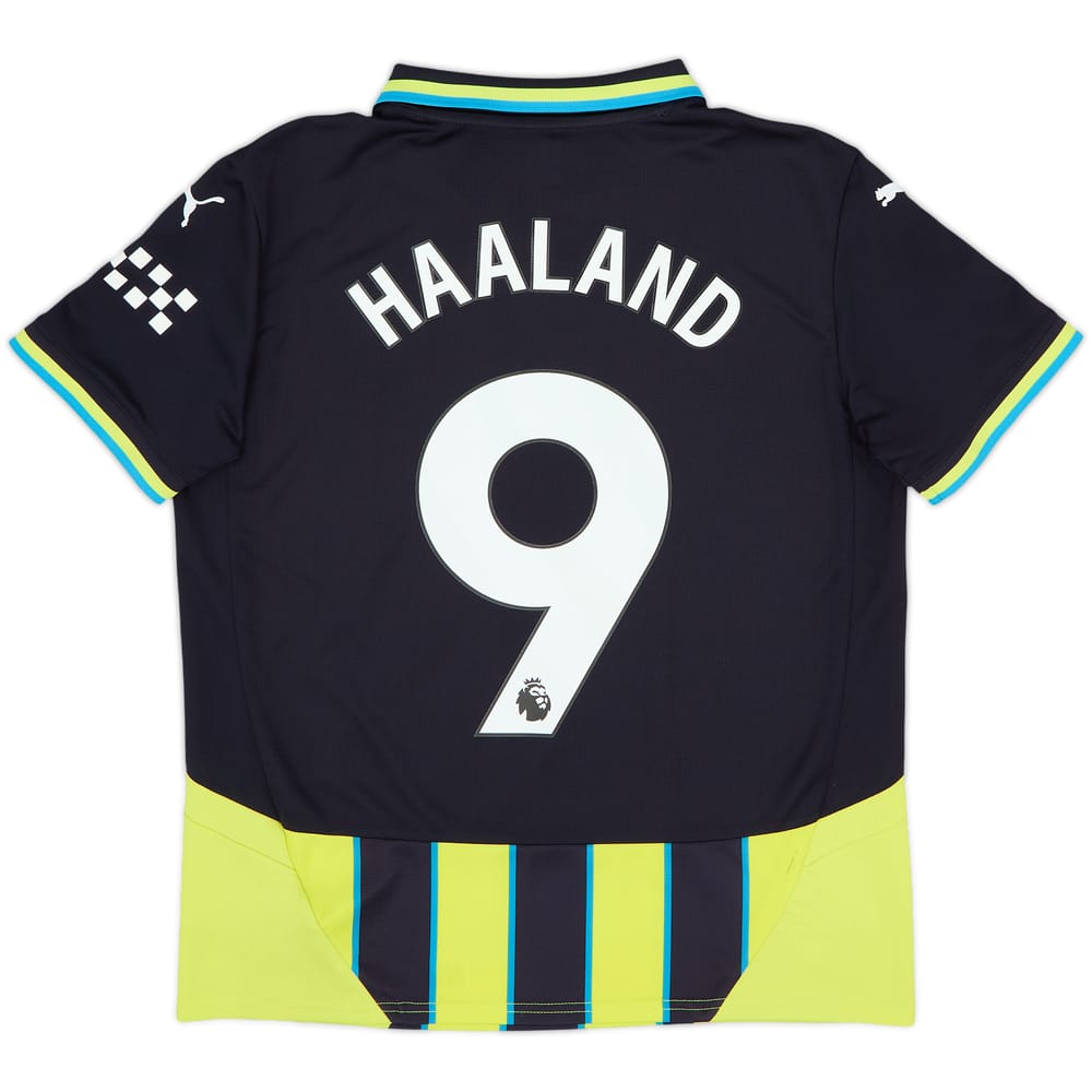 2024-25 Manchester City Away Shirt Haaland #9 - 8/10 - (XL.Boys)