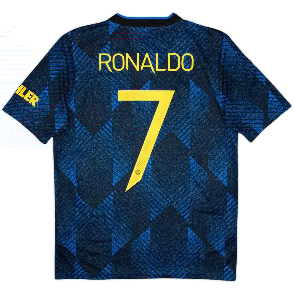 Camiseta de la tercera equipación del Manchester United 2021-22 Ronaldo #7 - 8/10 - (XL.Niños)