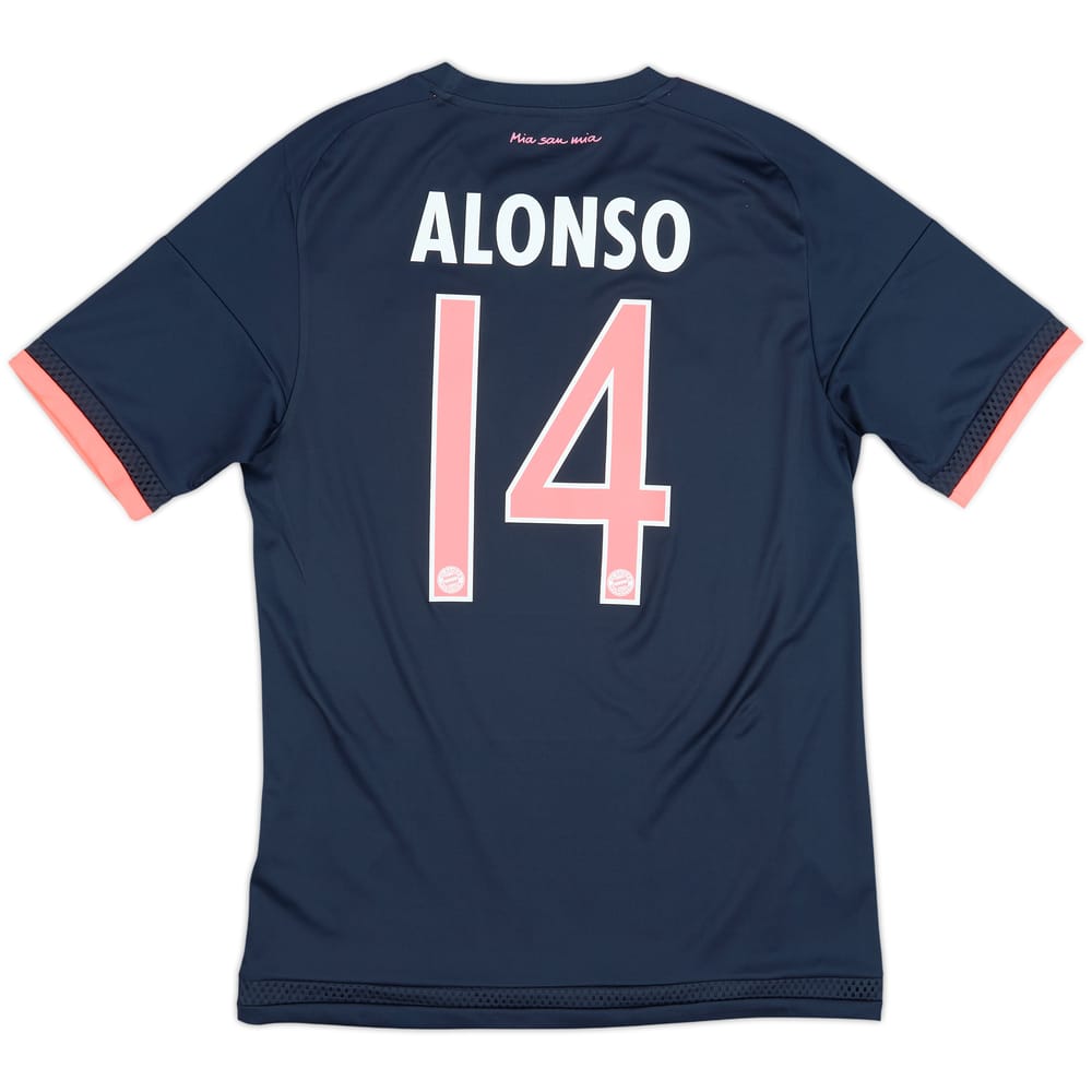 Camiseta de la tercera equipación del Bayern Munich 2015-16 Alonso #14 - 9/10 - (S)