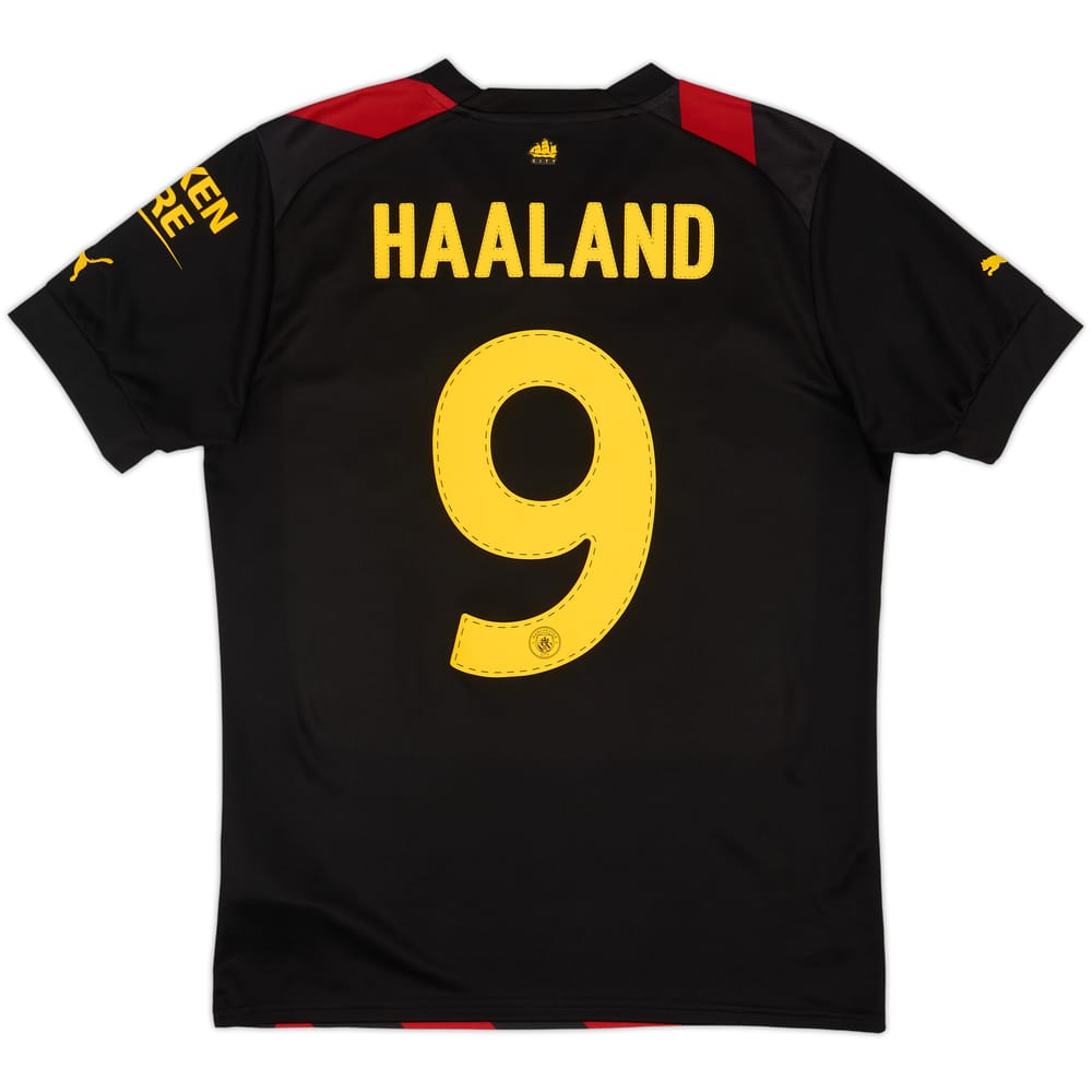 2022-23 Manchester City Away Shirt Haaland #9 - 9/10 - (M)