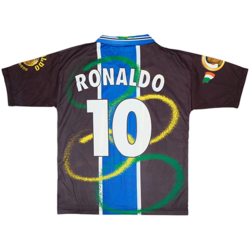 Camiseta gráfica del Inter Milan 1997-98 Ronaldo #10 - 9/10 - (L/XL)