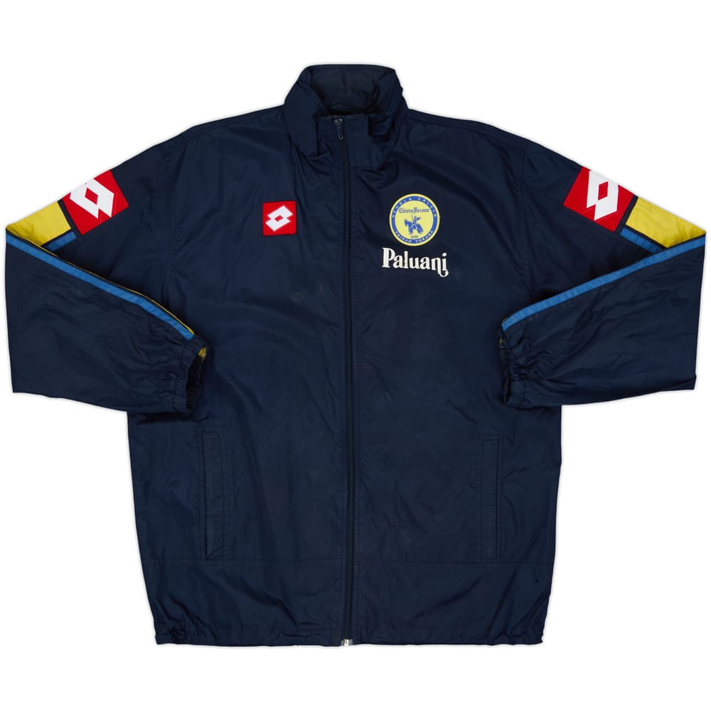 2003-04 Chievo Verona Lotto Hooded Rain Jacket - 5/10 - (XL.Boys)