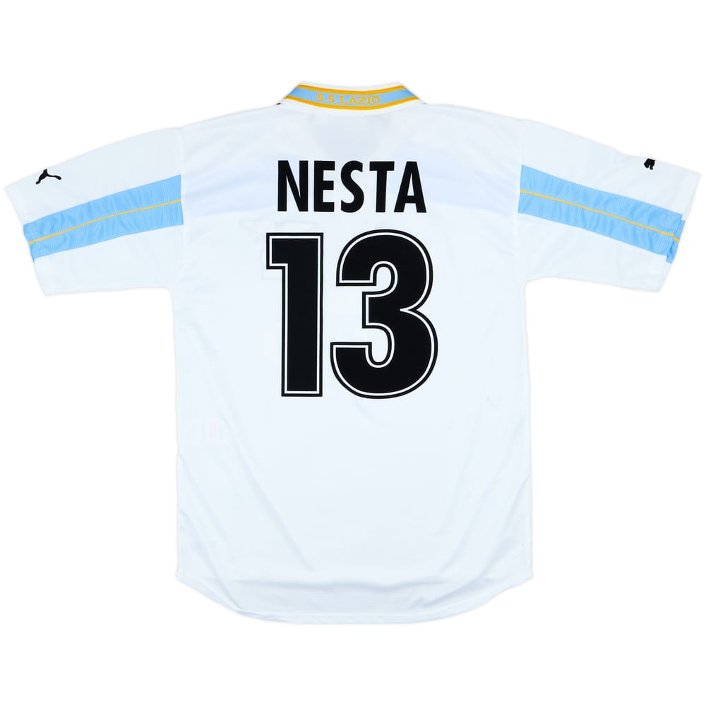 1999-00 Lazio Centenary Home Shirt Nesta #13 - 6/10 - (M)