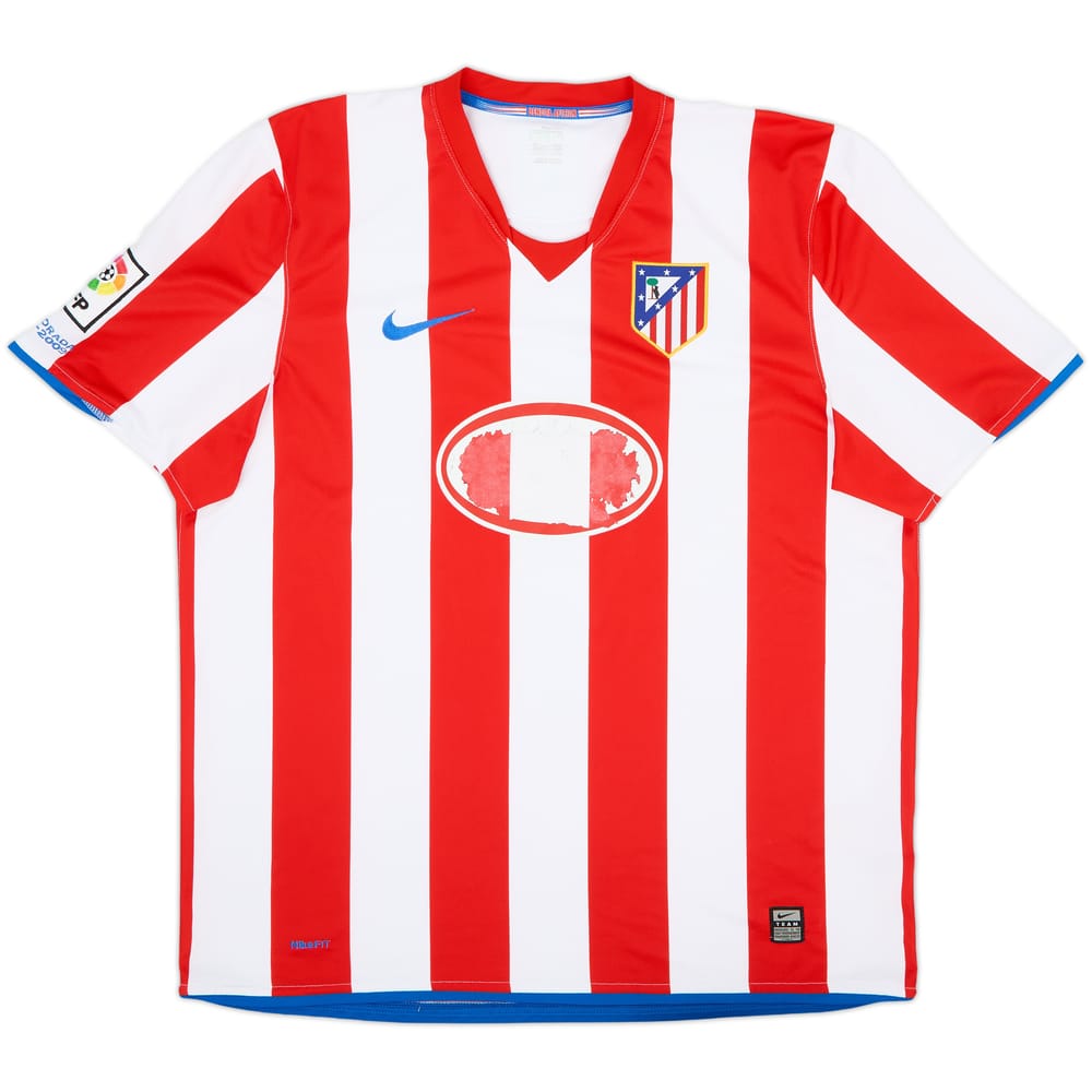 2009-10 Atletico Madrid Home Shirt - 4/10 - (XL)