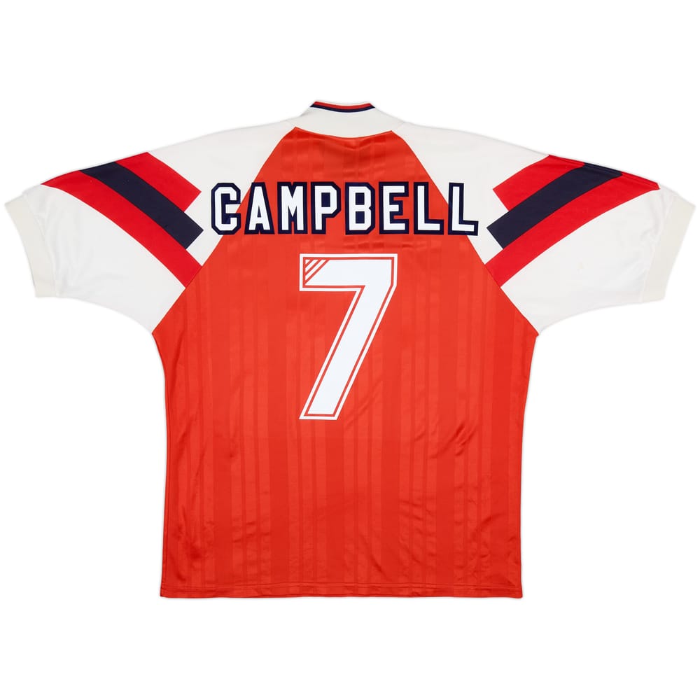 Camiseta de local del Arsenal 1992-94 Campbell #7 - 6/10 - (L)