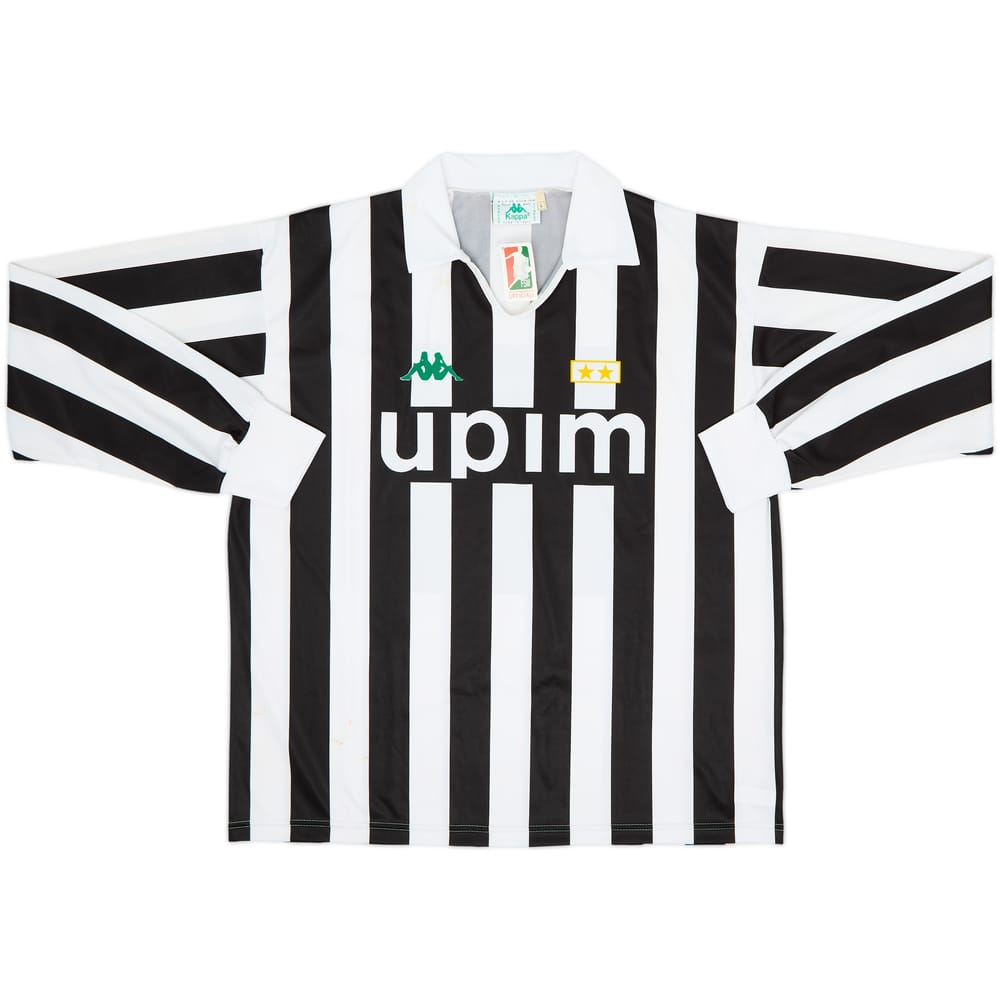 1991-92 Juventus Basic Home L/S Shirt (L)