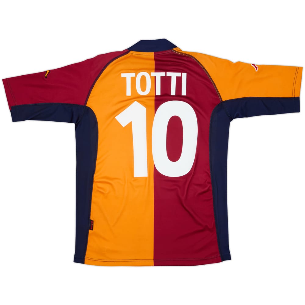 2001-02 Roma European Shirt Totti #10 - 6/10 - (M)