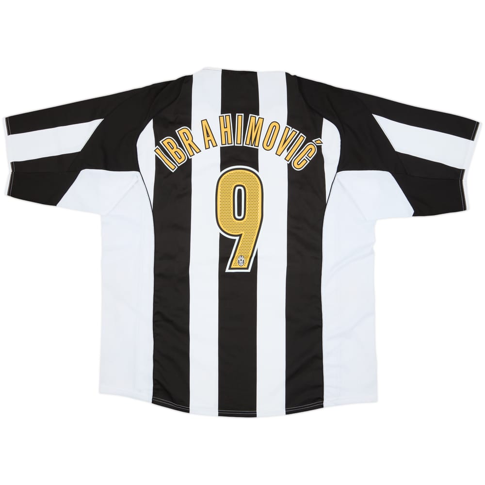 2004-05 Juventus Home Shirt Ibrahimovic #9 - 10/10 - (XXL)