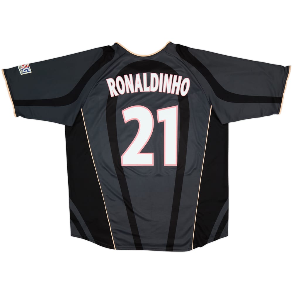 2001-02 Paris Saint-Germain Third Shirt Ronaldinho #21 - 7/10 - (XXL)