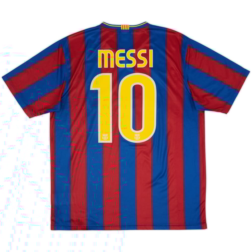 2009-10 Barcelona Basic Home Shirt Messi #10 - 10/10 - (L)
