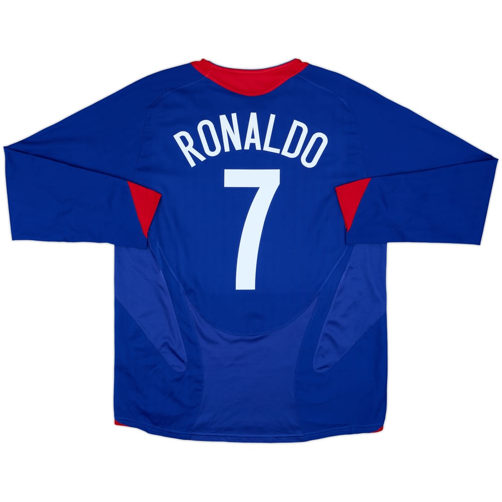 2005-06 Manchester United Away L/S Shirt Ronaldo #7 - 7/10 - (L)