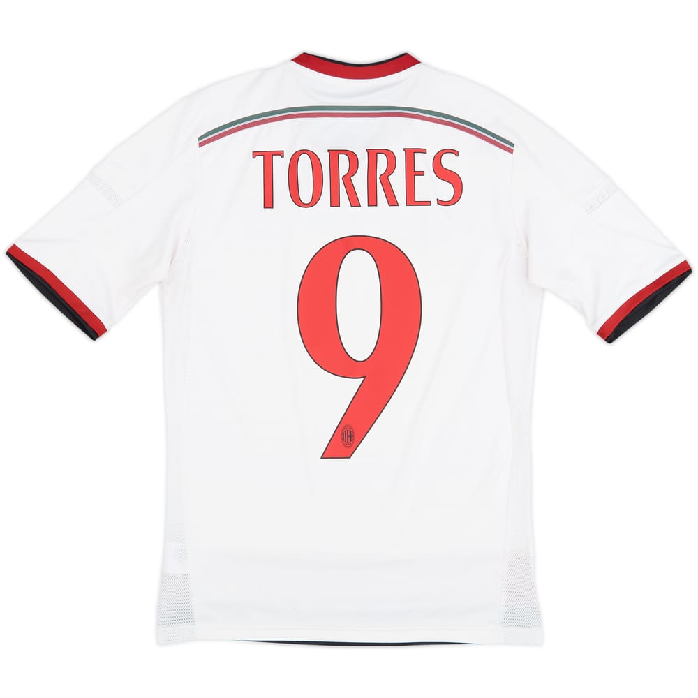 2014-15 AC Milan Away Shirt Torres #9 - 7/10 - (XS)