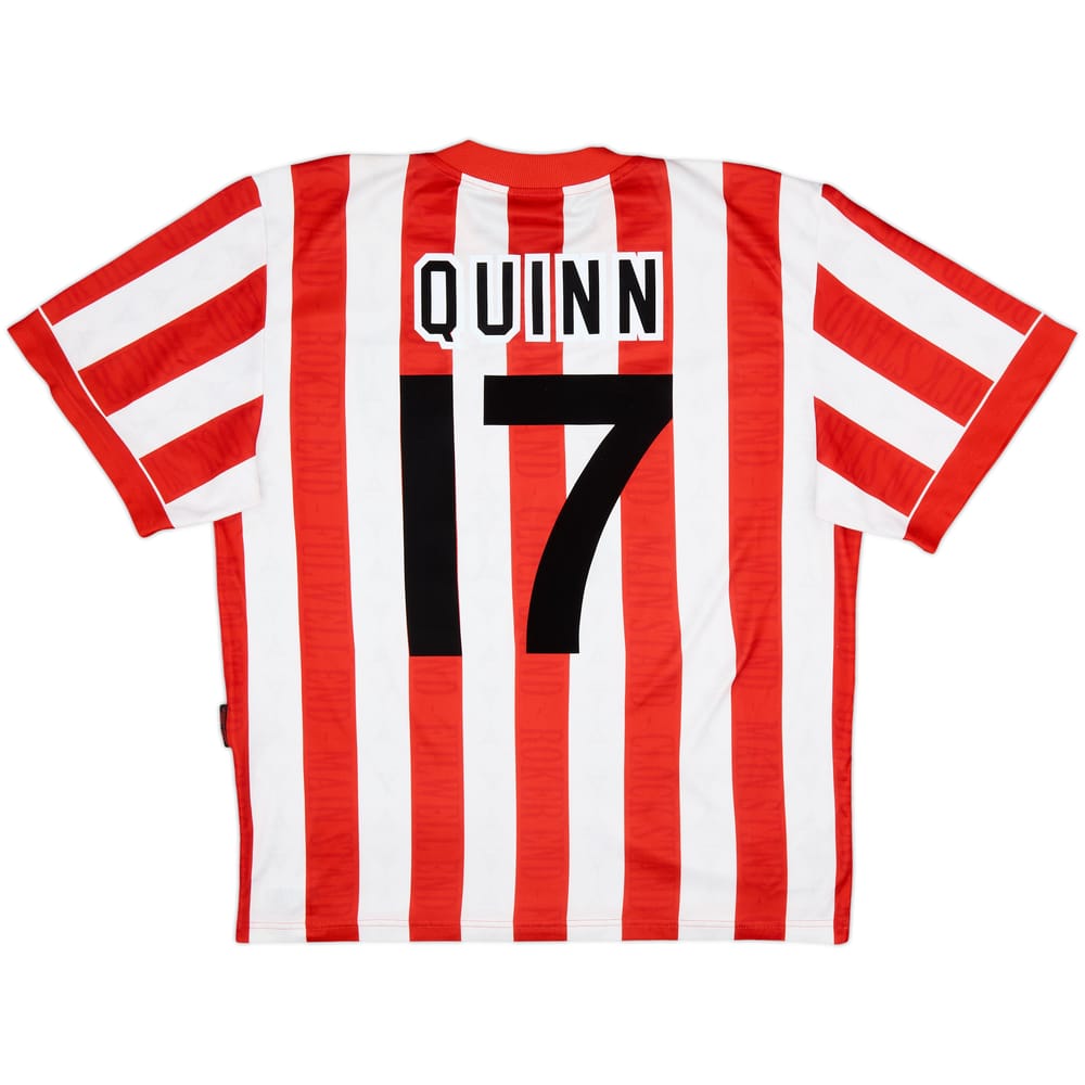 1996-97 Sunderland Home Shirt Quinn #17 - 8/10 - (M)