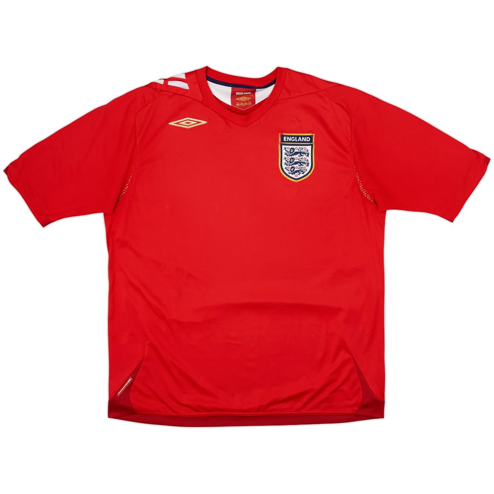 2006-08 England Away Shirt - 5/10 - (XL)