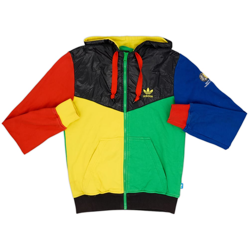 Chaqueta de chándal con capucha adidas de South Africa 2010-11 - 6/10 - (S)