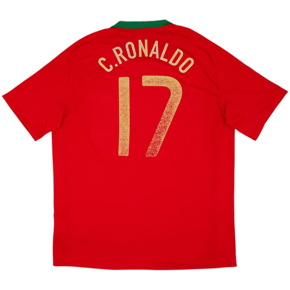 2008-10 Portugal Home Shirt C.Ronaldo #17 - 5/10 - (XL)