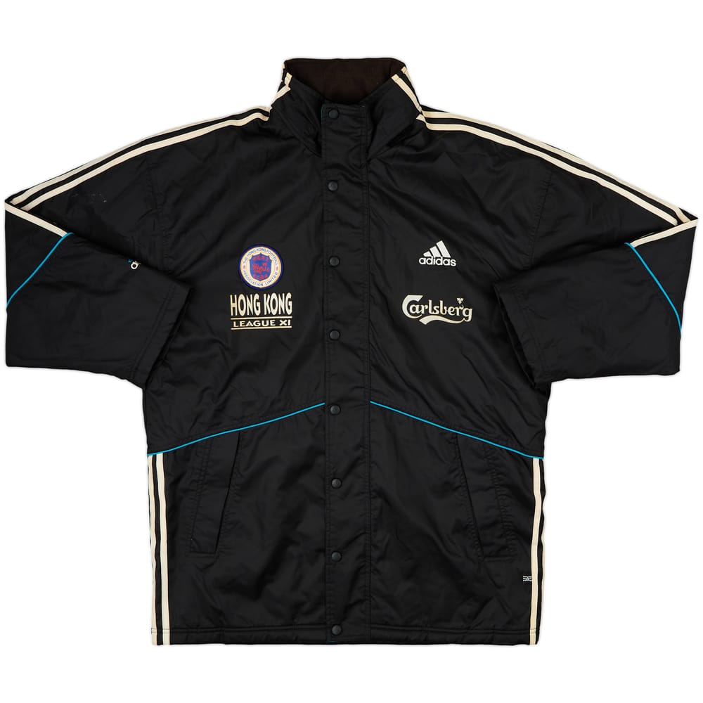 2000-01 Hong Kong League XI Player Issue adidas Padded Bench Coat - 7/10 - (L)