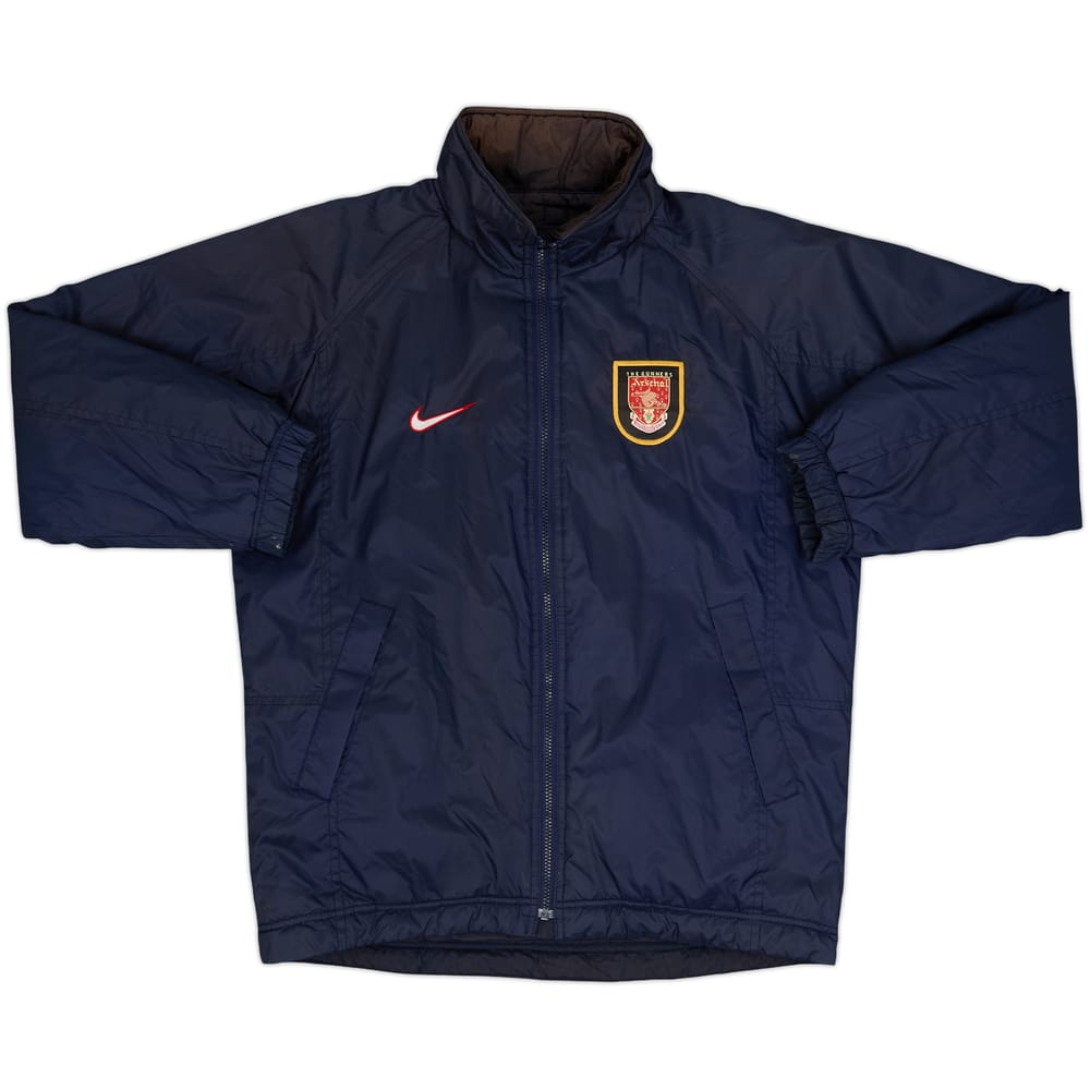 1998-99 Arsenal Nike Reversible Padded Bench Coat - 5/10 - (S)